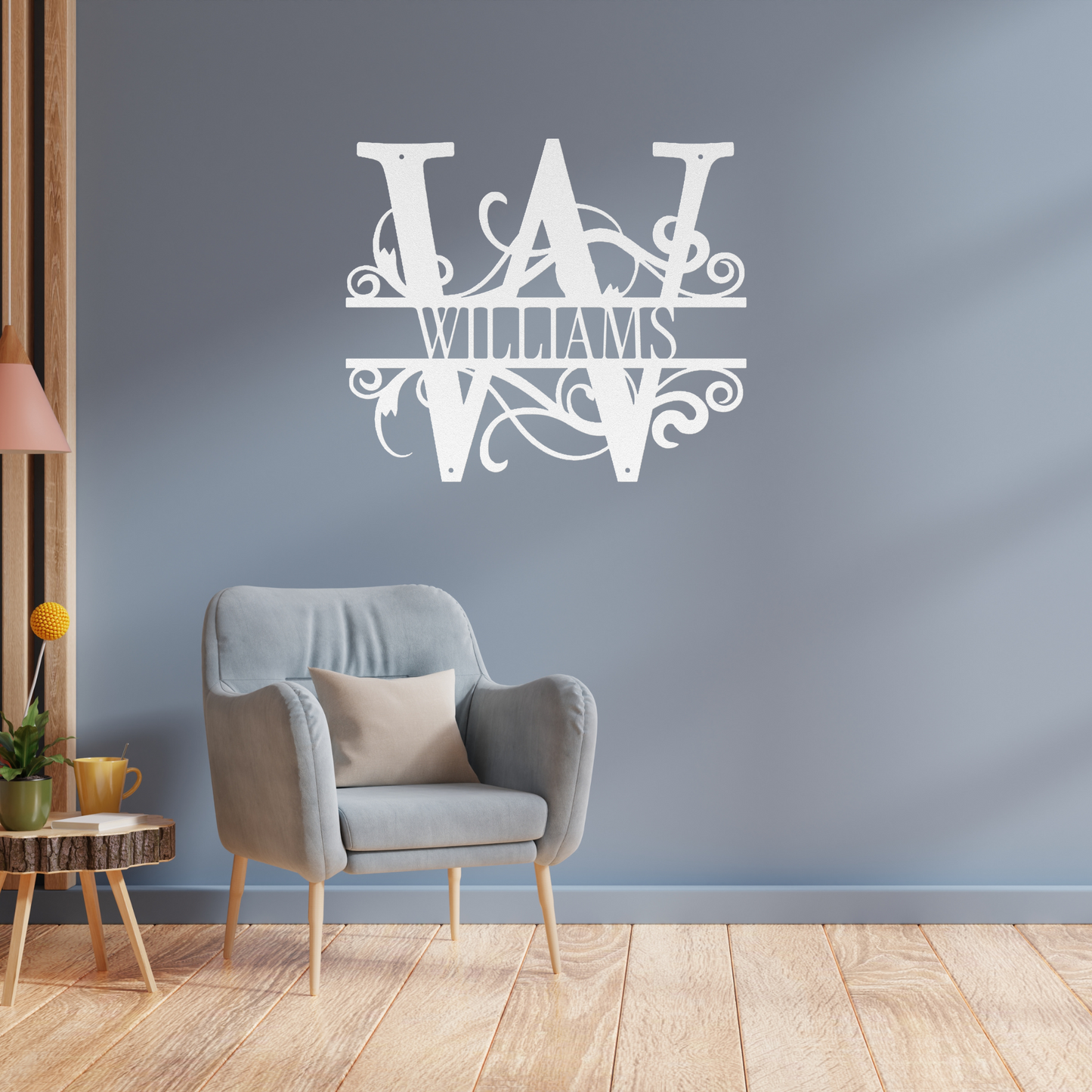 Personalized Metal Monogram Sign