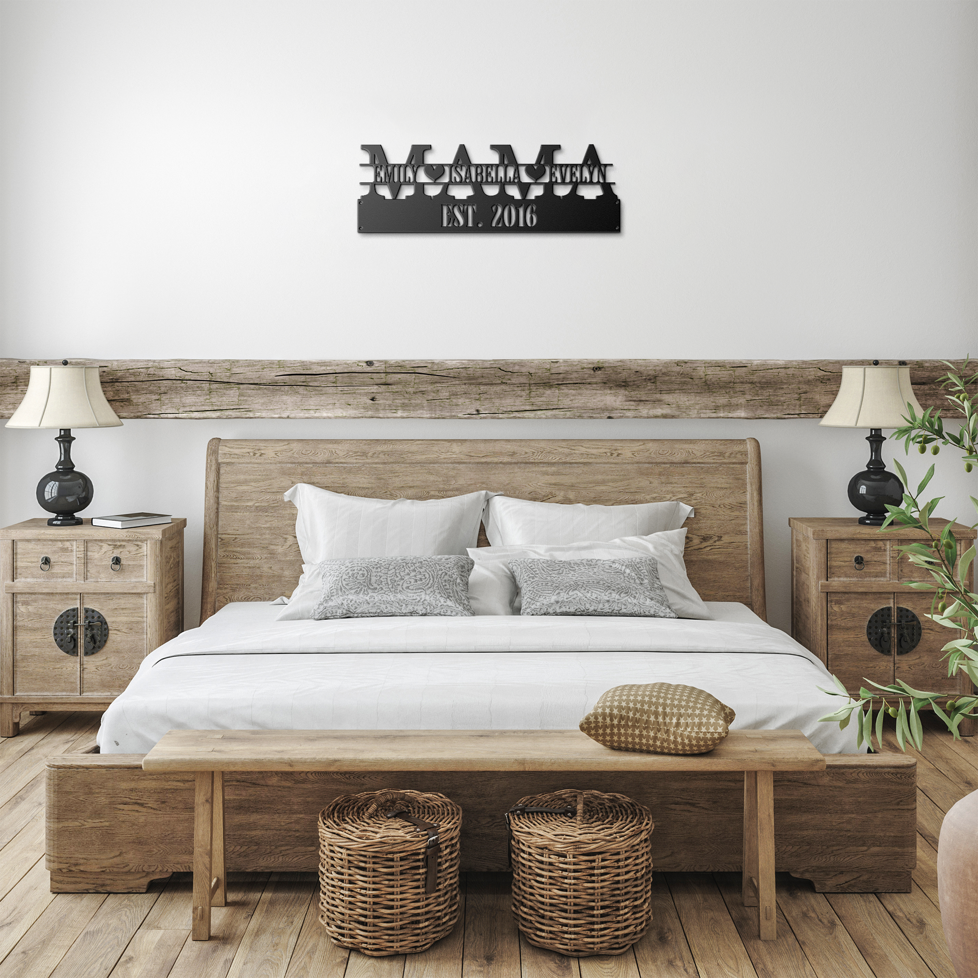 Mom_custom_monogram_sign_Black_Farmhouse_Bedroom_Mockup.png