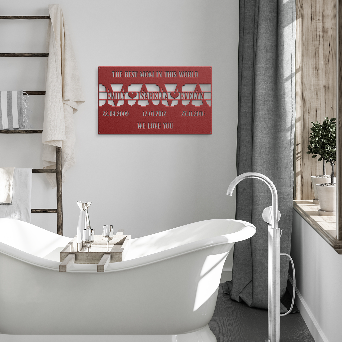 Mom_custom_monogram_sign_Red_Modern_Bathroom_Mockup.png