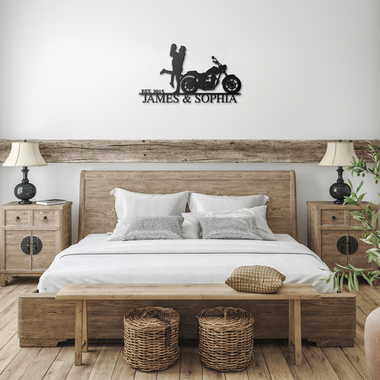 New_hiking_couple_first_name_custom_art_Black_Farmhouse_Bedroom_Mockup.png
