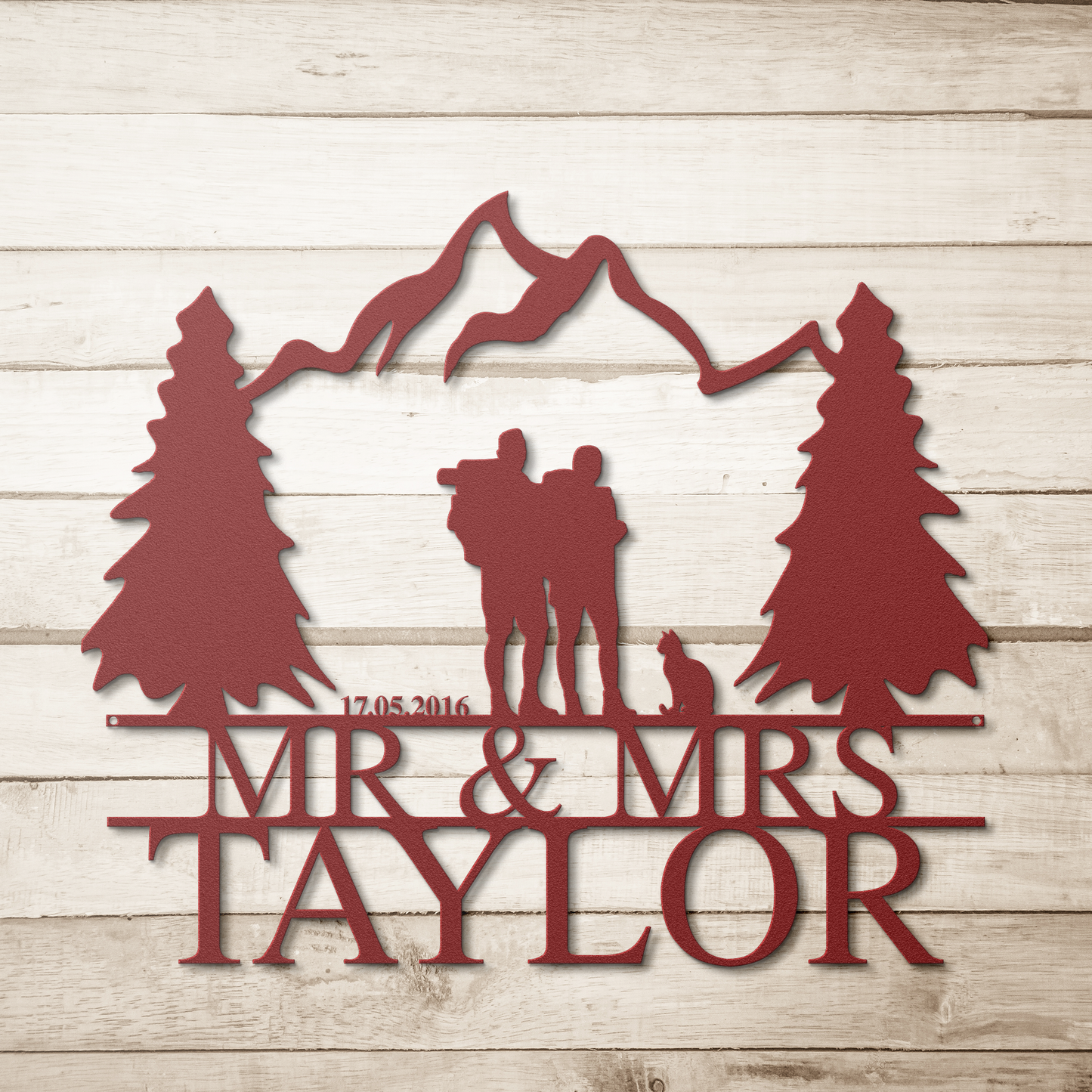 New_hiking_last_name_custom_art_Red_Simple_Wood_BKGD_Mockup.png