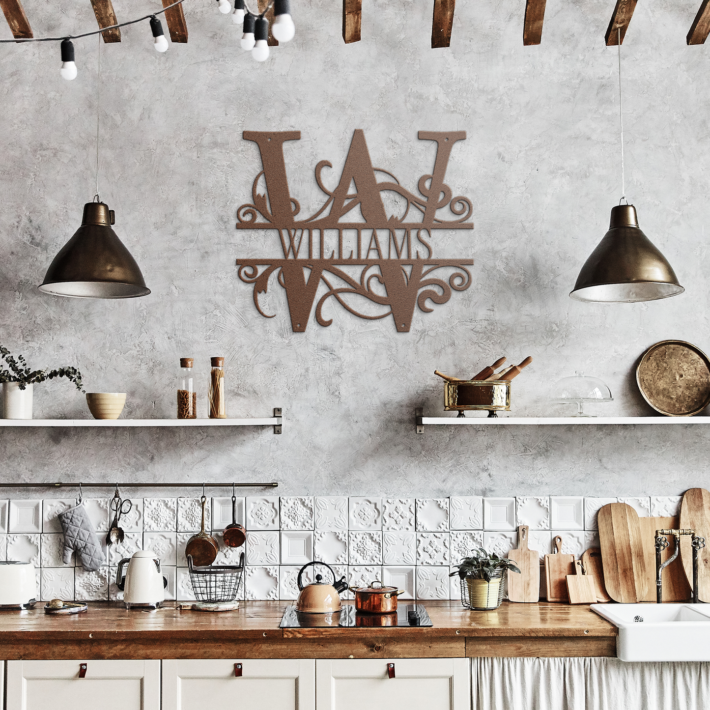 new_monogram_metal_sign_Copper_Rustic_Kitchen_Mockup.png