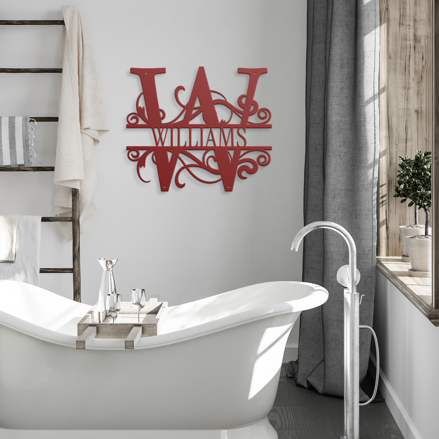new_monogram_metal_sign_Red_Modern_Bathroom_Mockup.png